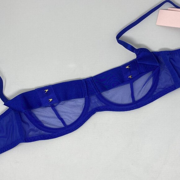 Agent Provocateur Caity Cobalt Blue Demi Bra NWT $185 - Picture 11 of 16